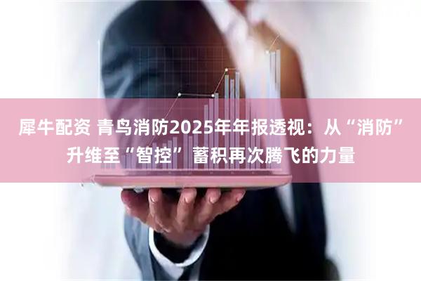 犀牛配资 青鸟消防2025年年报透视：从“消防”升维至“智控” 蓄积再次腾飞的力量