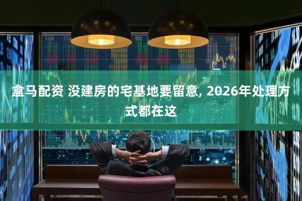 盒马配资 没建房的宅基地要留意, 2026年处理方式都在这