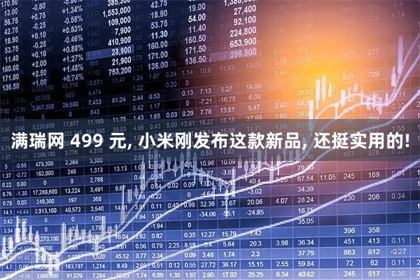 满瑞网 499 元, 小米刚发布这款新品, 还挺实用的!